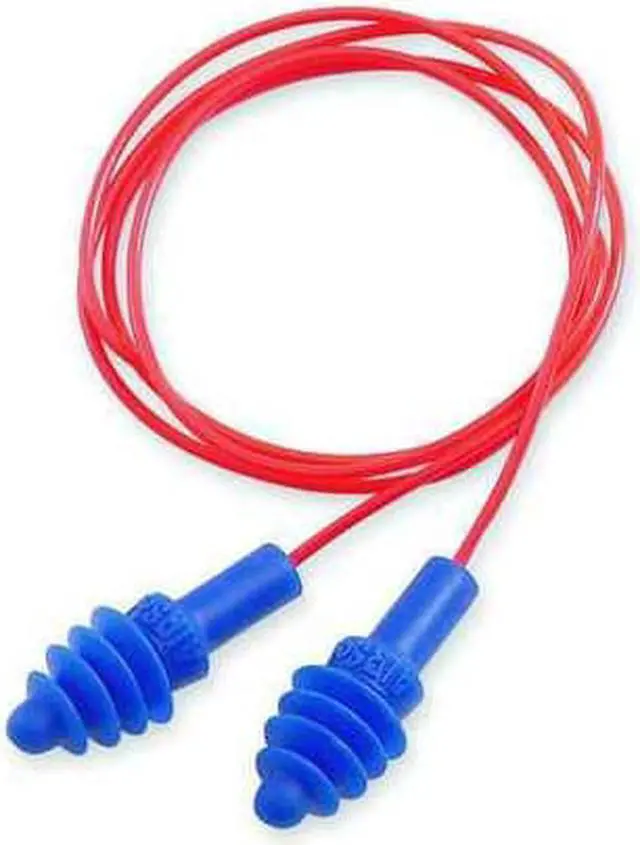 Alt view image 4 of 17 - HONEYWELL ENVIRONMENTAL Four Flanged Earplug Corded Red DPAS30R