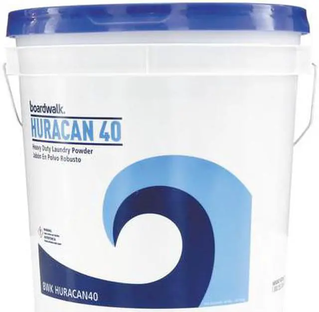 Alt view image 5 of 5 - Boardwalk BWKHURACAN40 Low Suds Industrial Powder Laundry Detergent, Fresh Lemon Scent, 40Lb Pail