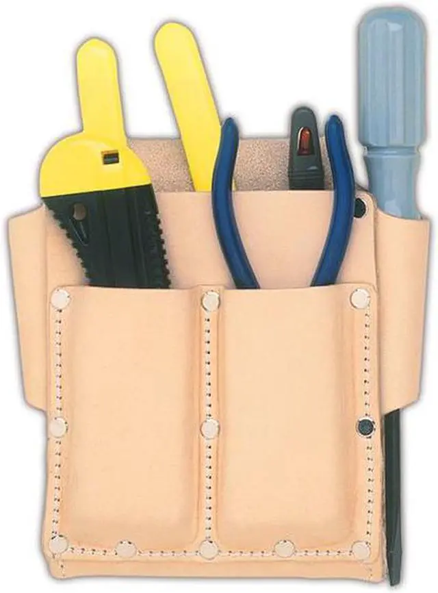 Alt view image 5 of 5 - CLC WORK GEAR 700 Tool Pouch, Tool Pouch, Tan, Leather, 5 Pockets