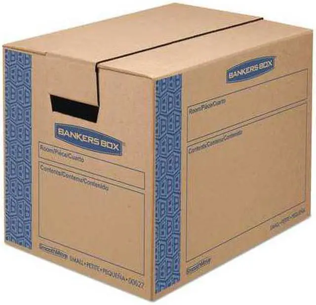 Alt view image 6 of 14 - Bankers Box 0062701 SmoothMove Moving Storage Box- Extra Strength- Small- 12w x 16d x 12h- Kraft