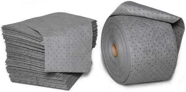 Alt view image 5 of 7 - BRADY MRO300 Sorbent Pad, 20 gal, 15 in x 19 in, Universal, Gray, Polypropylene