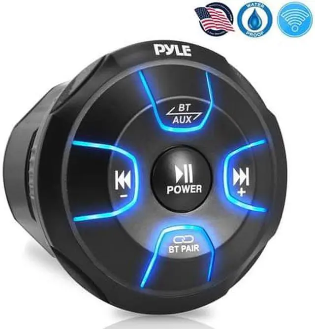 Alt view image 4 of 12 - Pyle PLMRBT19 Universal Waterproof Full Range Amplified Wireless Bluetooth Audio Receiver Remote Controller