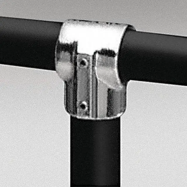 Alt view image 2 of 2 - HOLLAENDER 5E-6 Structural Pipe Fitting, Tee-E, Aluminum, 1 in Pipe Size, 32510