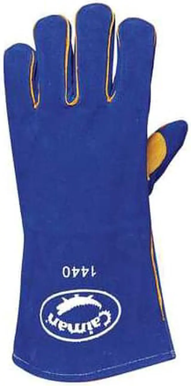 Alt view image 3 of 3 - CAIMAN 1440 Welding Gloves,L,13 In. L,Reinforced,PR