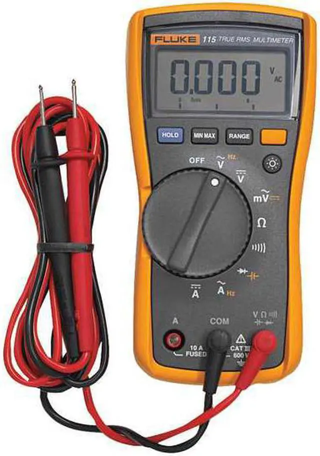 Alt view image 10 of 10 - FLUKE FLUKE-115 Digital Multimeter, 600 Max. AC Volts, 600 Max. DC Volts, 10