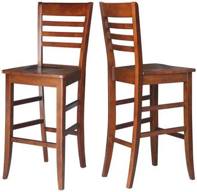 Alt view image 2 of 2 - INTERNATIONAL CONCEPTS S581-3103 Roma Bar Height Stool, 30" Seat Height,