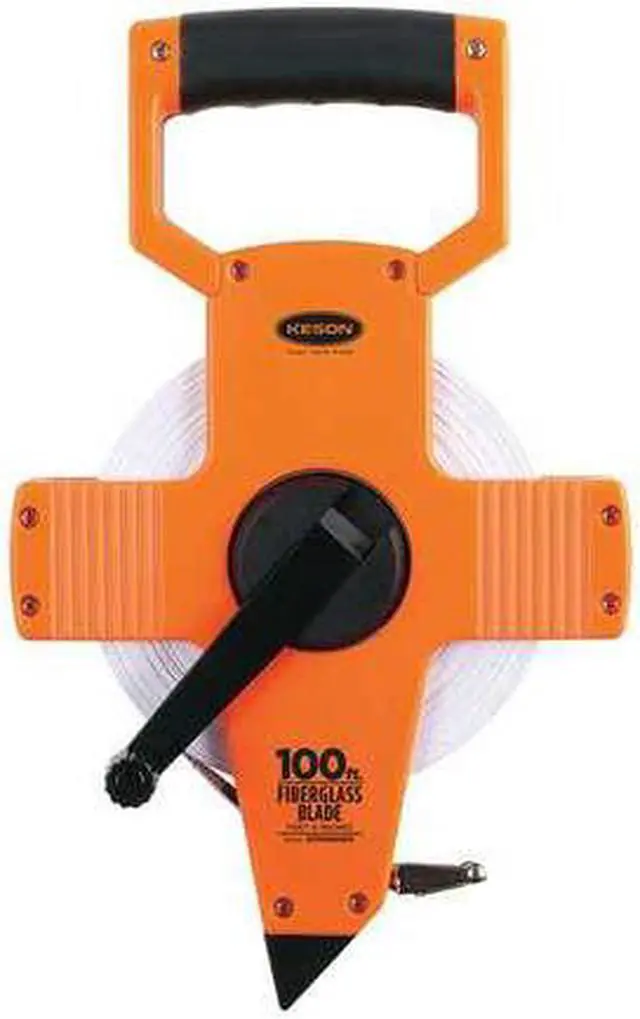 Alt view image 2 of 8 - Keson Open-Type Reel,Ultra-Glass Blade OTR Measuring Tape 100-Foot OTR10M100