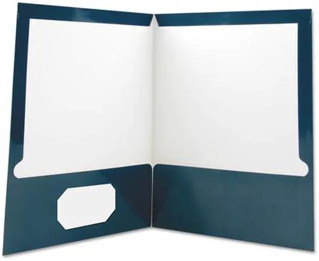 Alt view image 4 of 6 - Universal Laminated Two-Pocket Folder - UNV56418