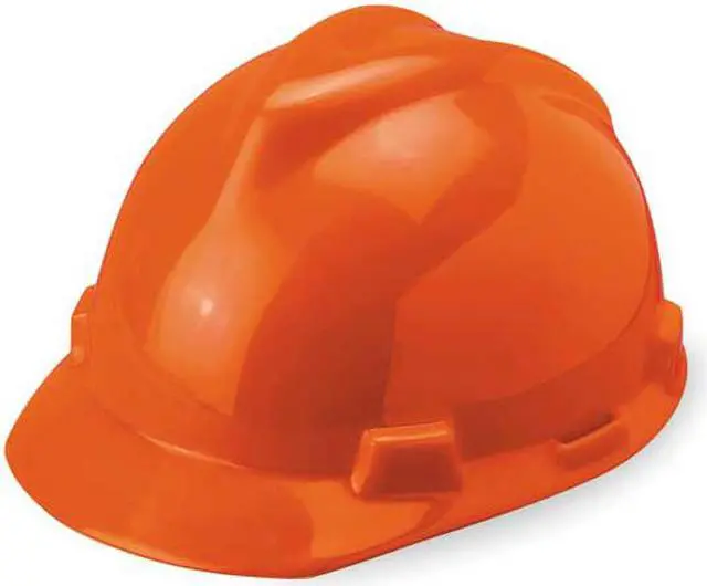 Alt view image 5 of 5 - Hard Hat, Front Brim, Slotted, Pinlock, Orange