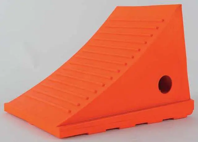 Alt view image 6 of 8 - CHECKERS UC1500-4.5 8-1/2 in. Urethane Wheel Chock in Orange