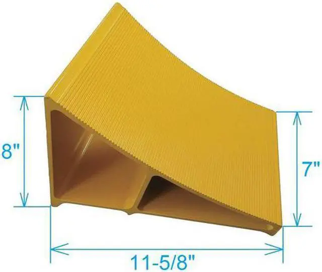 Alt view image 2 of 3 - ZORO SELECT 19P542 Wheel Chock.Alum,W 7 In, H 8 In