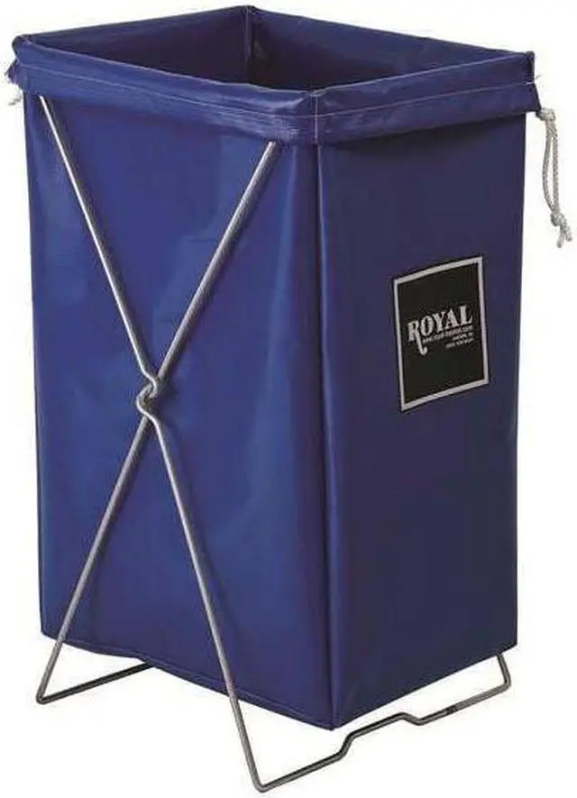 Alt view image 2 of 2 - ROYAL BASKET TRUCKS G00-BBX-HBN Open Top, Vinyl, Hamper Bag, Blue