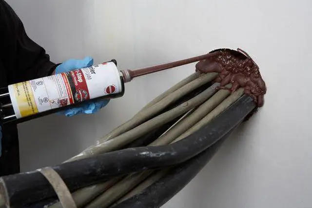 Alt view image 2 of 5 - 3M™ Fire Barrier Rated Foam, FIP 1-Step, 12.85 fl oz Cartridge, 6/case