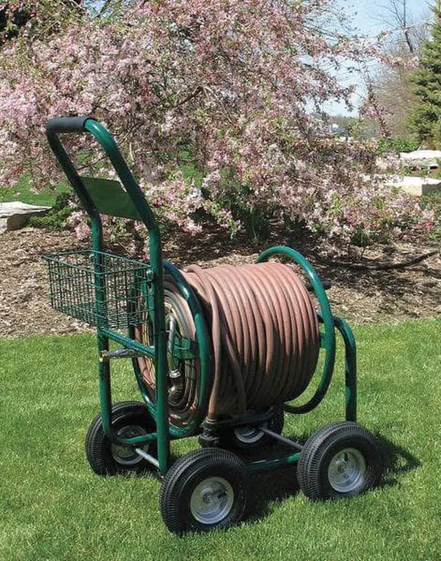 Alt view image 7 of 11 - LIBERTY GARDEN 2LRK8 Portable Hose Cart,Steel,17 In. Dia.