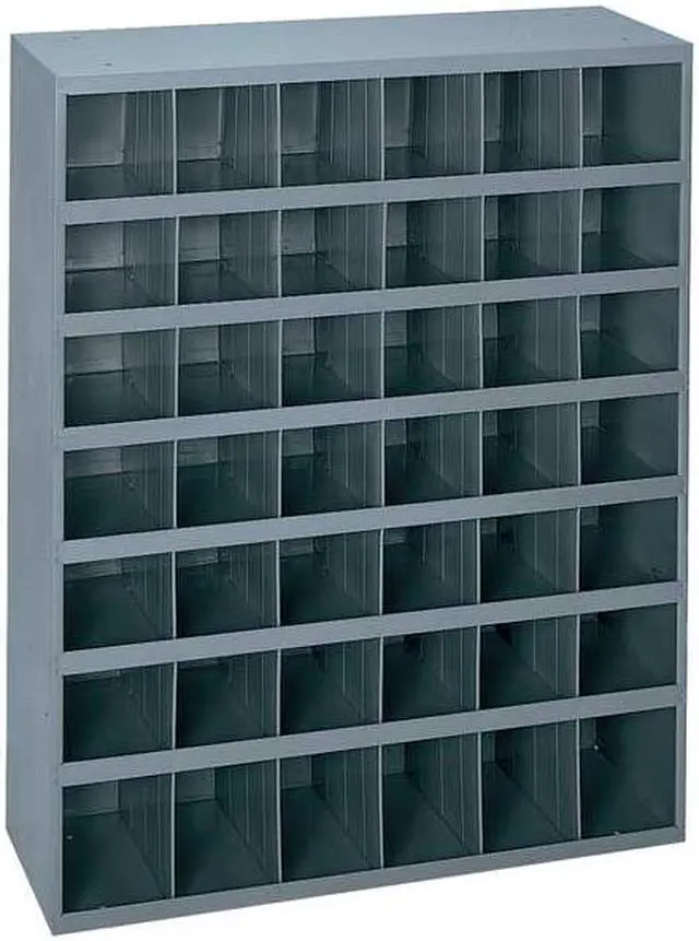 Alt view image 2 of 5 - DURHAM MFG 360-95 Prime Cold Rolled Steel Pigeonhole Bin Unit, 12 in D x 42 in