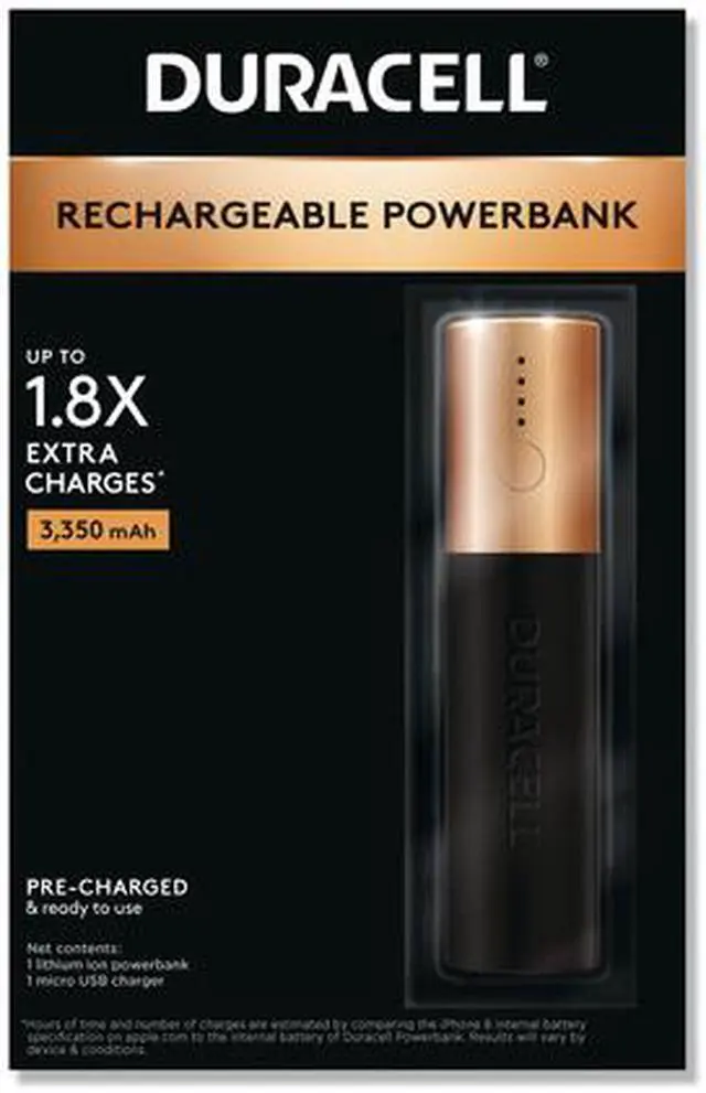 Alt view image 16 of 20 - Duracell DURDMLIONPB2 Power Bank Mobile Battery Charger PB2, Black