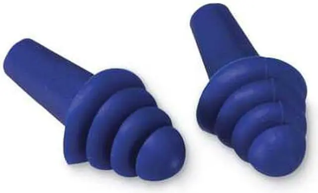 Alt view image 6 of 7 - DELTA PLUS EP-411 Quattro(TM) Reusable Rubber Vinyl Ear Plugs, Flanged Shape,