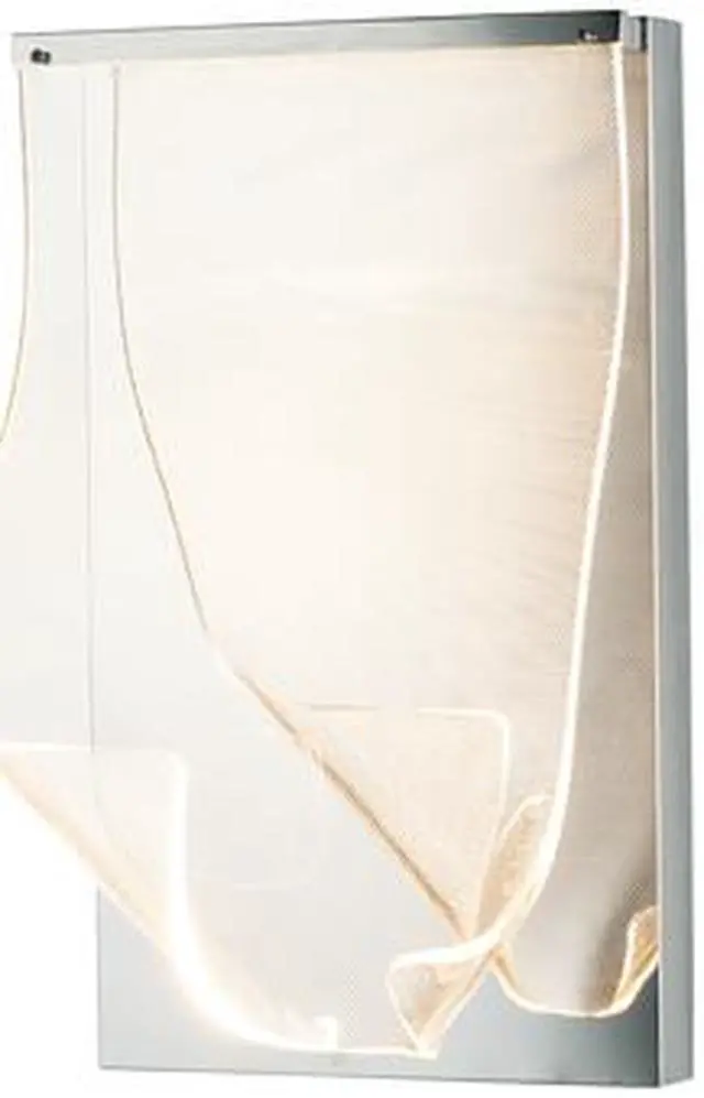 Main image of ET2 E24871-133PC Rinkle 1-Light 10" Wide Polished Chrome Wall Sconce