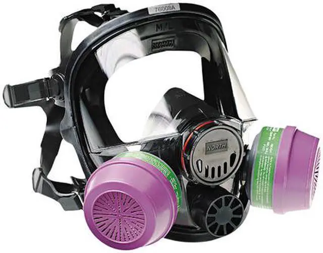 Alt view image 5 of 6 - 7600 Series Full-Facepiece Respirator Mask, Medium/Large