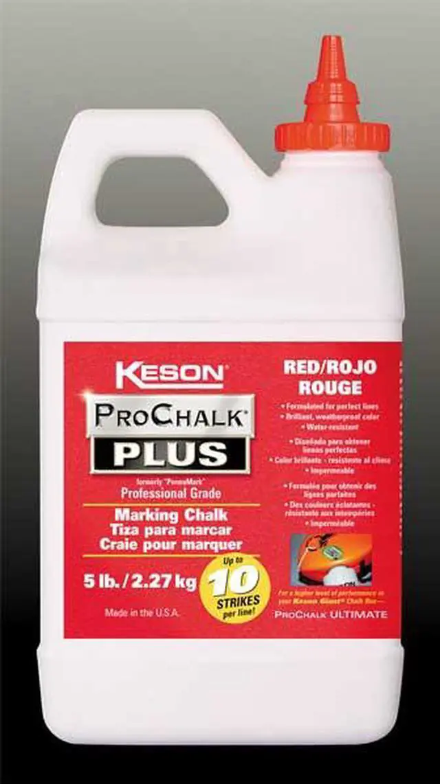 Alt view image 3 of 3 - Keson Marking Chalk Concentrate,Red,3 Lb  PM103RED