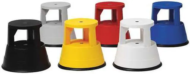 Alt view image 4 of 8 - XTEND + CLIMB 962 Round Office Stool, 2 Steps, 300 lb Load Capacity, 15 in