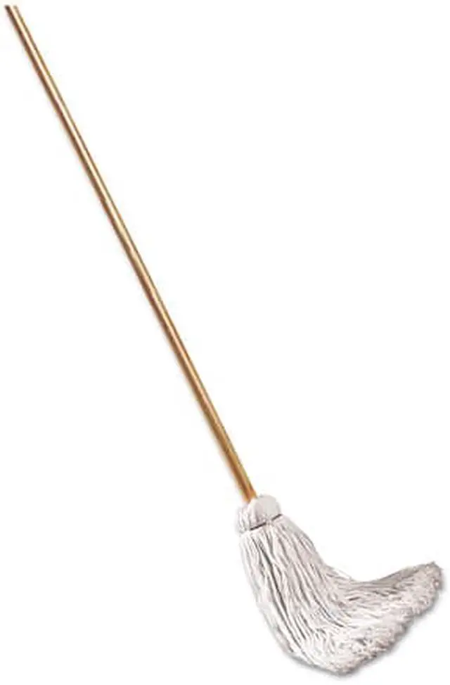 Alt view image 11 of 13 - Boardwalk Deck Mop; 48" Wooden Handle 12oz Cotton Fiber Head 6/Pack 112C
