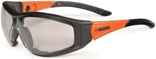 Alt view image 6 of 9 - ELVEX GG-45C-AF Safety Glasses, Wraparound Clear Polycarbonate Lens, Anti-Fog,