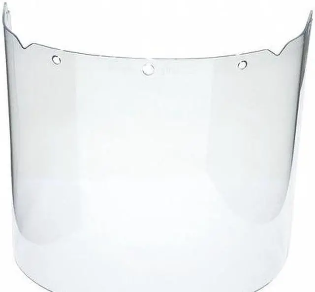 Alt view image 3 of 3 - MSA SAFETY 10115855 V-Gard Visor, Propionate, Clear, Molded, (8"x17"x.098")