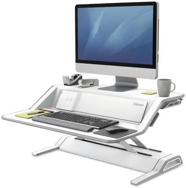 Alt view image 15 of 20 - FELLOWES 8080201 Lotus DX Sit Stand Workstation