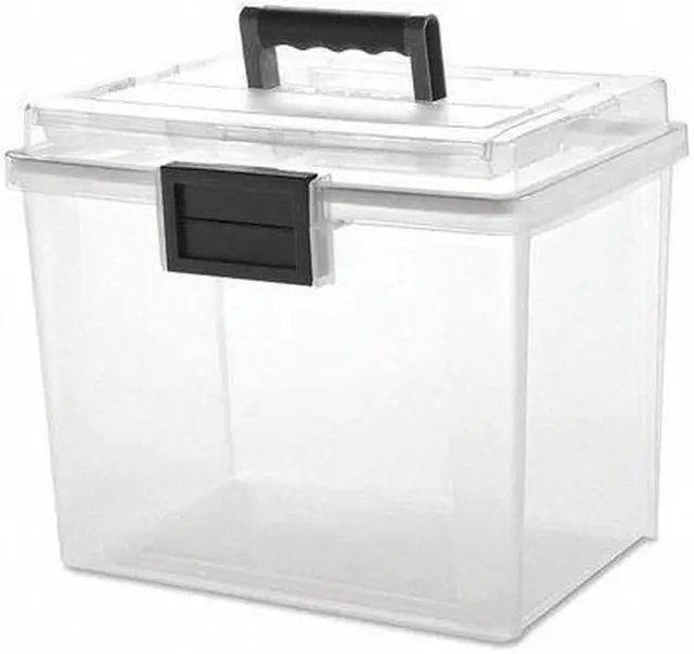 Alt view image 16 of 20 - IRIS USA, Inc Weather Tight Portable File Box 19Qt 11.5x10.4"x13.8" CL 110350