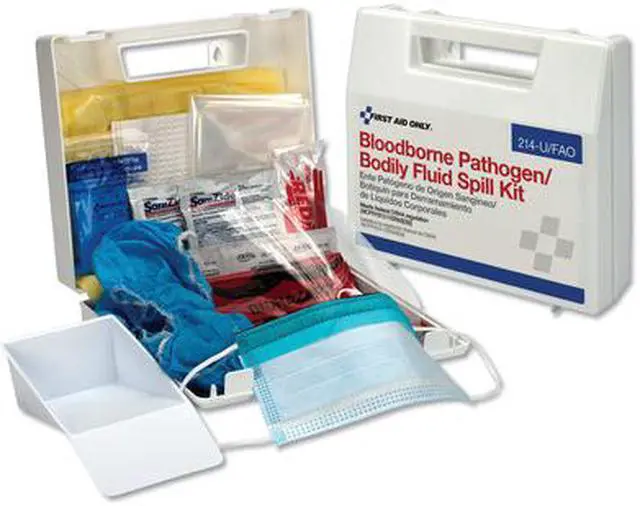 Main image of FIRST AID ONLY 3XKW9 Biohazard Spill Kit,Carrying Case,White