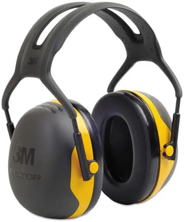 Alt view image 6 of 6 - 3M X-Series Over-The-Head Earmuff With Headband X2A/37271(Aad), Black/Yellow