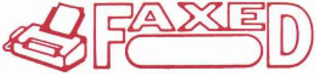 Alt view image 3 of 3 - ACCUSTAMP 2 038848 Microban Message Stamp, Faxed, 3/16"