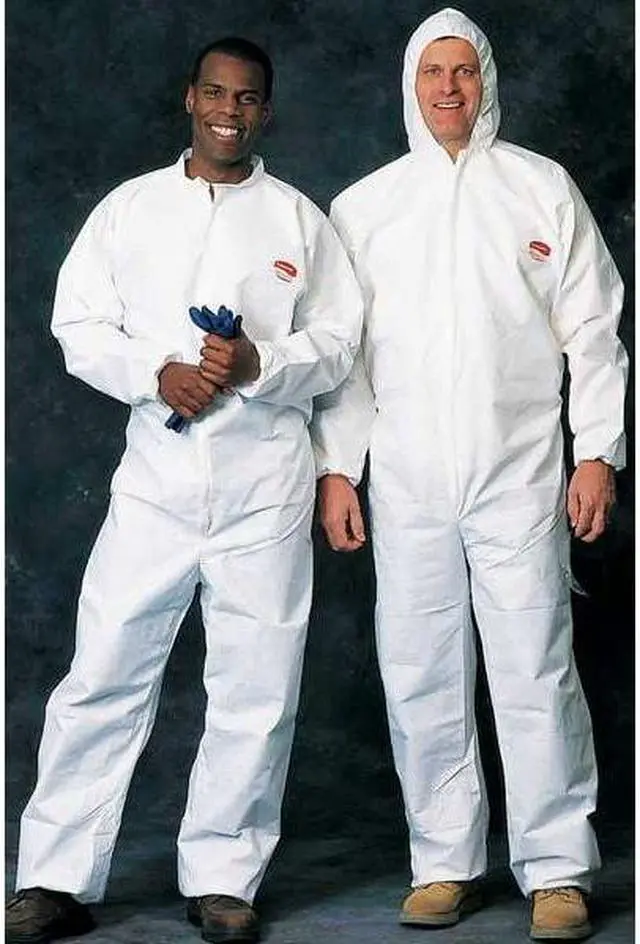 Alt view image 2 of 5 - KLEENGUARD 46103 Disposable Coveralls, Collared, L, KleenGuard(TM) A30, Zipper,