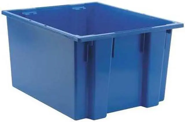 Alt view image 2 of 2 - QUANTUM STORAGE SYSTEMS SNT230BL Stack & Nest Storage Container, 19.4 gal,