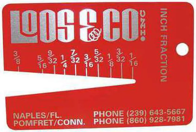 Alt view image 3 of 3 - Loos Cable Diameter Gauge, 1/16 to 3/8 Measuring Range (In.) Aluminum GA-4