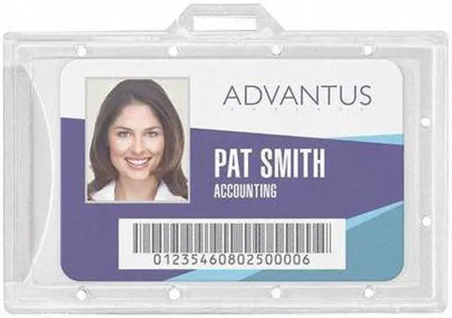 Alt view image 11 of 13 - Clear ID Card Holder, Vertical, 2 5/16" x 3 11/16", 25/PK 97100