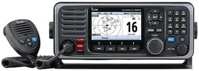Alt view image 6 of 6 - Icom M605 Fixed Mount 25W Vhf W/Color Display, Ais & Rear Mic Connector  Channels - Available = None ; Dsc Class = None