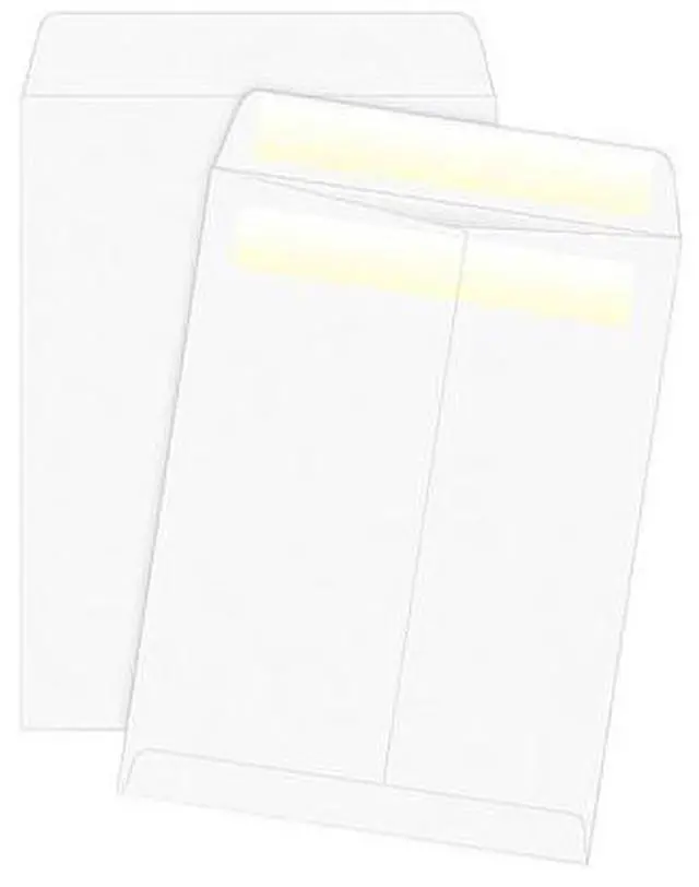 Alt view image 5 of 7 - Business Source Press/Seal Catalog Envelopes 28lb 10"x13" 100/BX WE Wove 04649