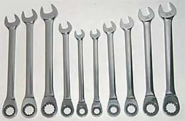 Alt view image 4 of 6 - WESTWARD 1LCF4 Ratcheting Wrench Set,Pieces 10