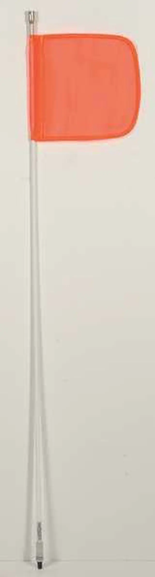 Alt view image 2 of 5 - CHECKERS FS5L-O Warning Whip, White Whip, Orange Flag, Fiberglass Whip, Plastic