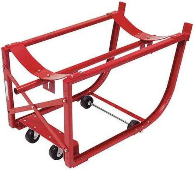 Alt view image 2 of 3 - DAYTON 3BA26 Drum Cradle,Cap 600 Lb,2 Swivel Casters