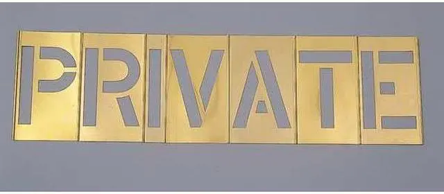 Alt view image 3 of 3 - C.H. HANSON 10071 Interlocking Stncls,Numb & Letters,Brass