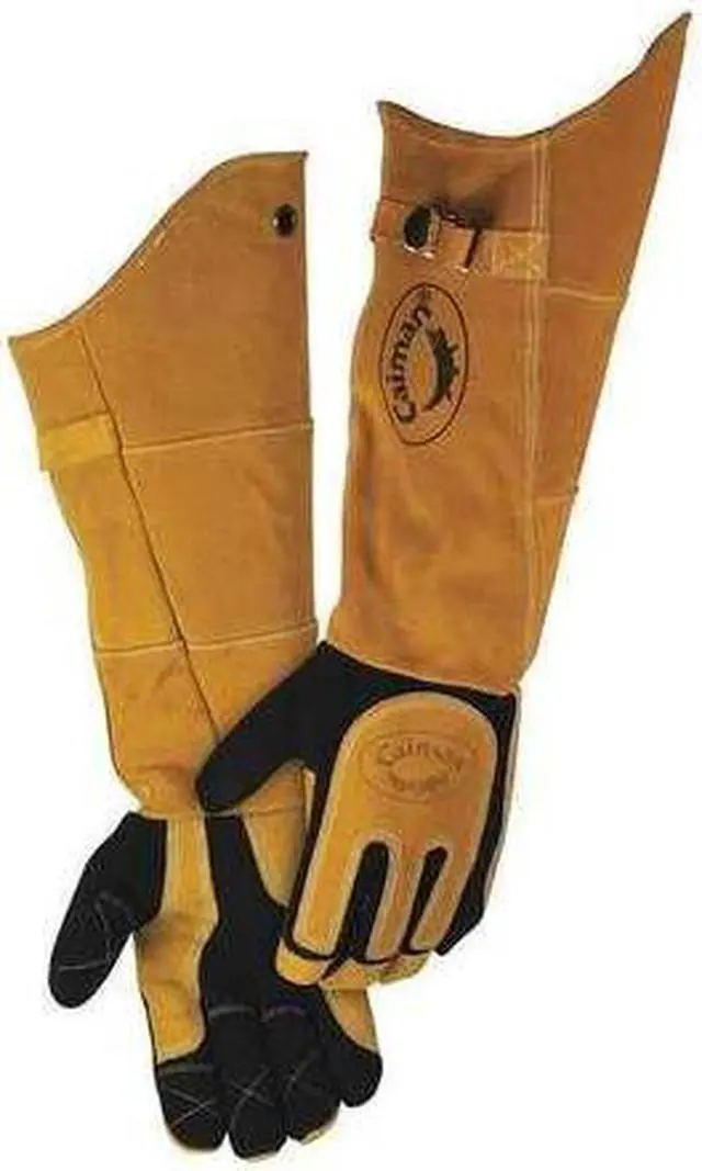 Alt view image 7 of 11 - CAIMAN 1878-5 1878 Welding Gloves, Extended Gauntlet Cuff, Wing Thumb, Premium