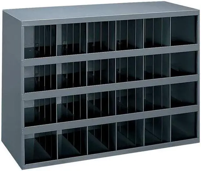 Alt view image 6 of 8 - DURHAM MFG 356-95 Prime Cold Rolled Steel Pigeonhole Bin Unit , 12 in D x 23