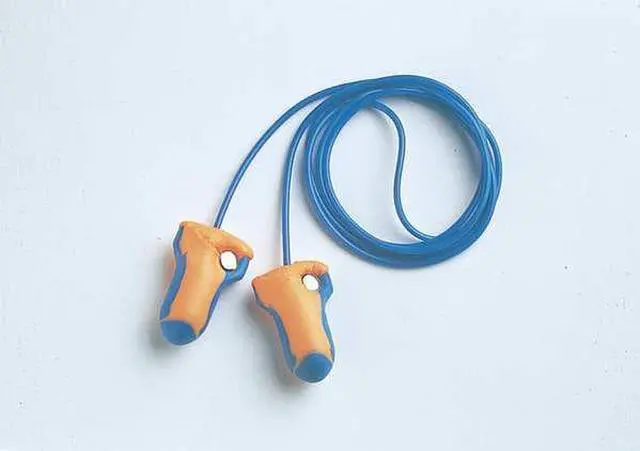Alt view image 5 of 12 - Laser Trak Detectable Earplugs, Foam, Blue/Orange, Corded