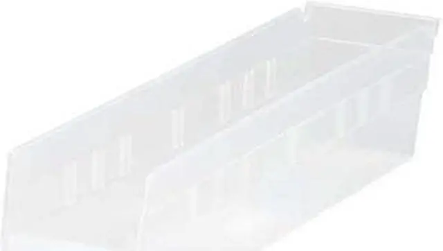 Main image of QUANTUM STORAGE SYSTEMS QSB103CL Shelf Storage Bin, Polypropylene, Clear, 4 in