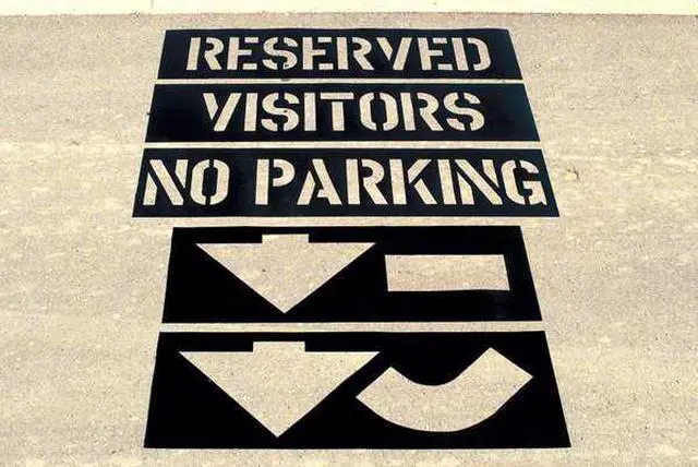 Alt view image 2 of 3 - C.H. HANSON 12460 Parking Lot Stencil Kit,Plastic