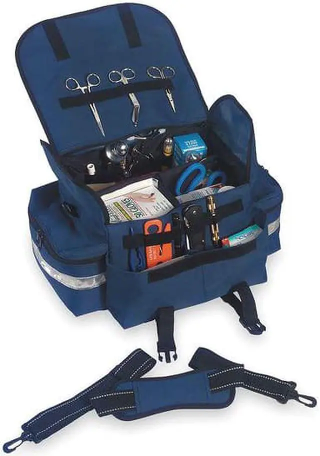 Alt view image 6 of 6 - ERGODYNE GB5210 Duffel Bag, Polyester, 16 1/2 in L, 10 in W, Blue