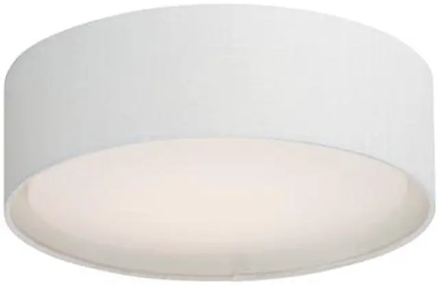 Alt view image 2 of 3 - Maxim 10220WL 16 in. Prime LED Flush Mount Ceiling Light, White Linen